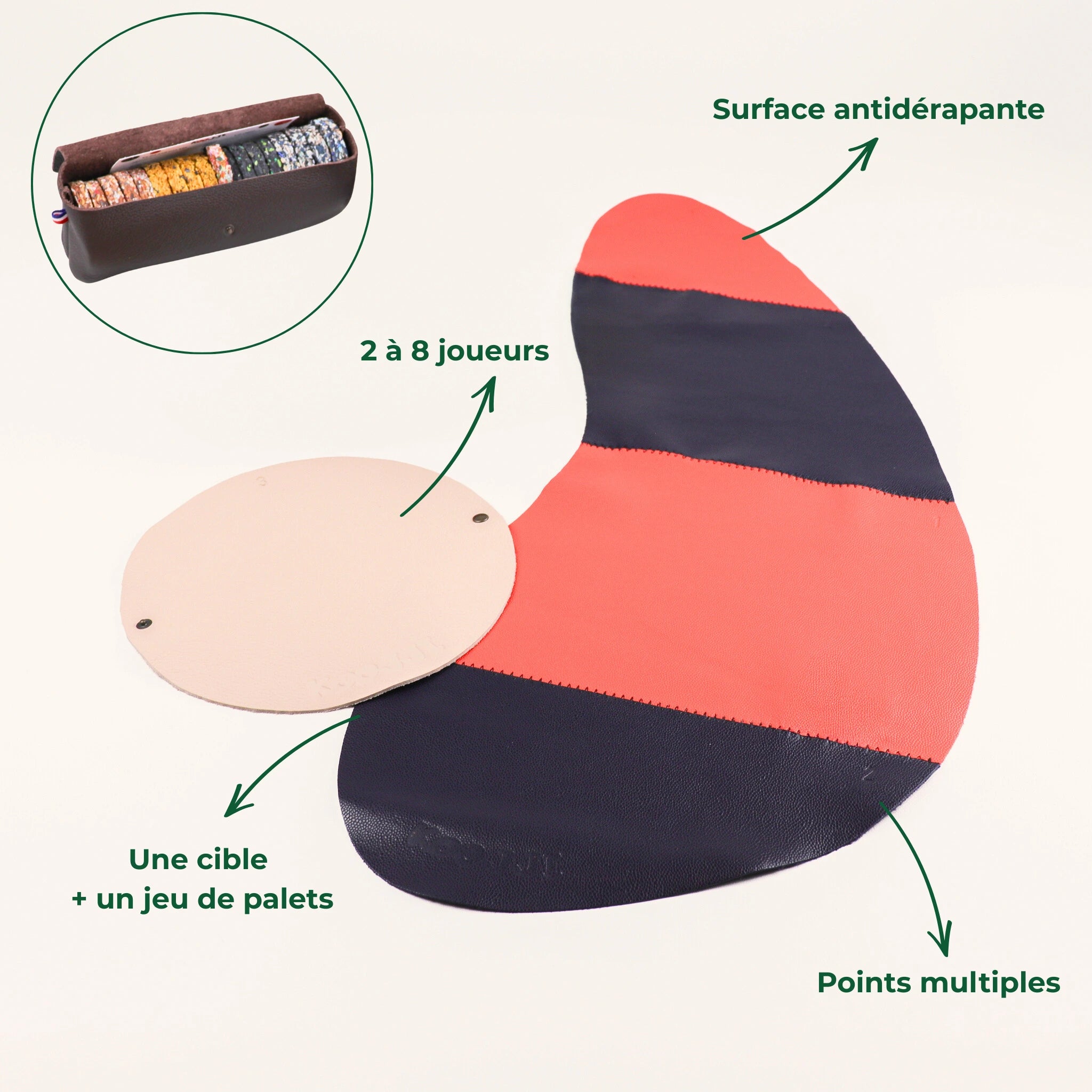 Le Pack duo KOOJJI - une cible + un jeu de palets