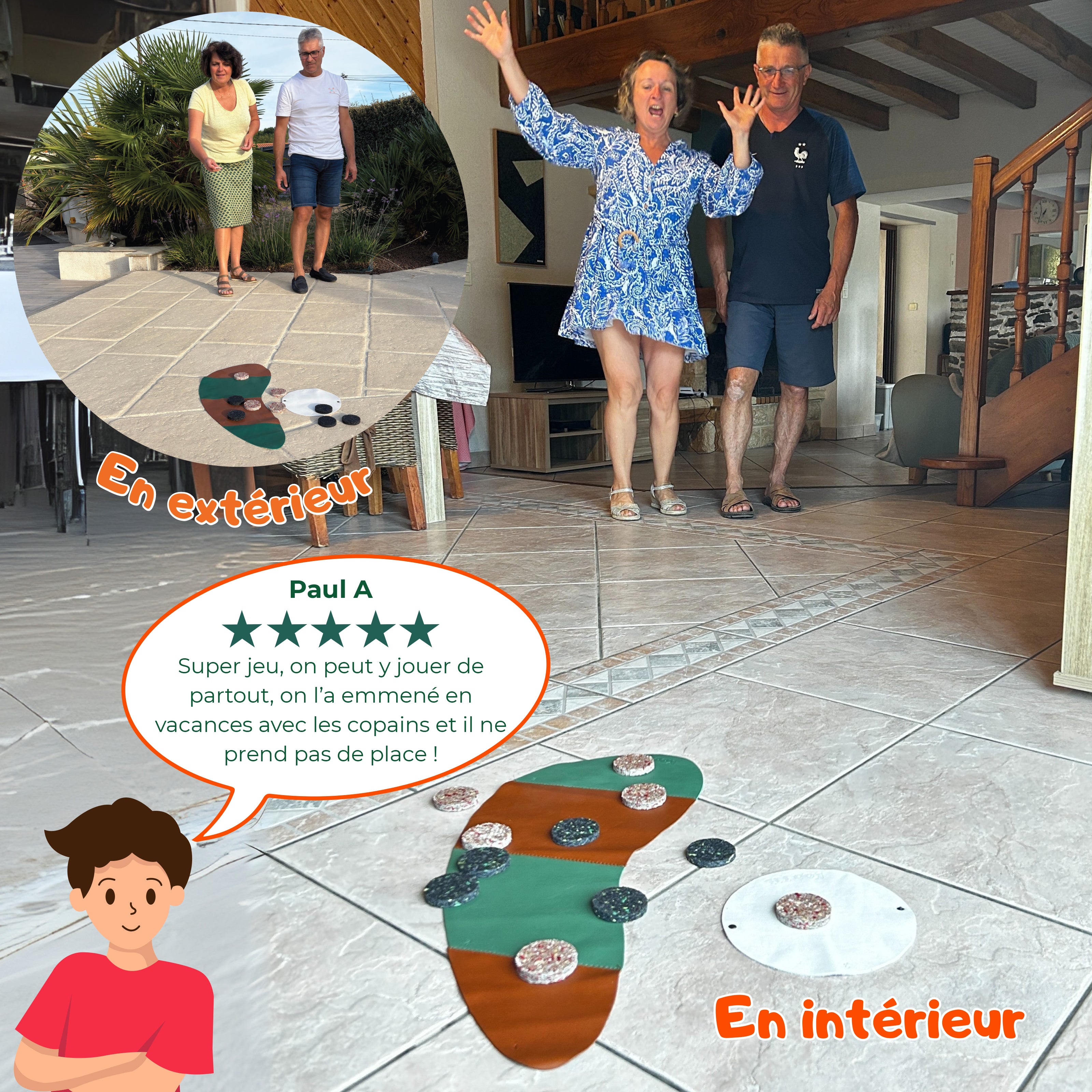 Le Pack duo KOOJJI - Une cible + un jeu de palets