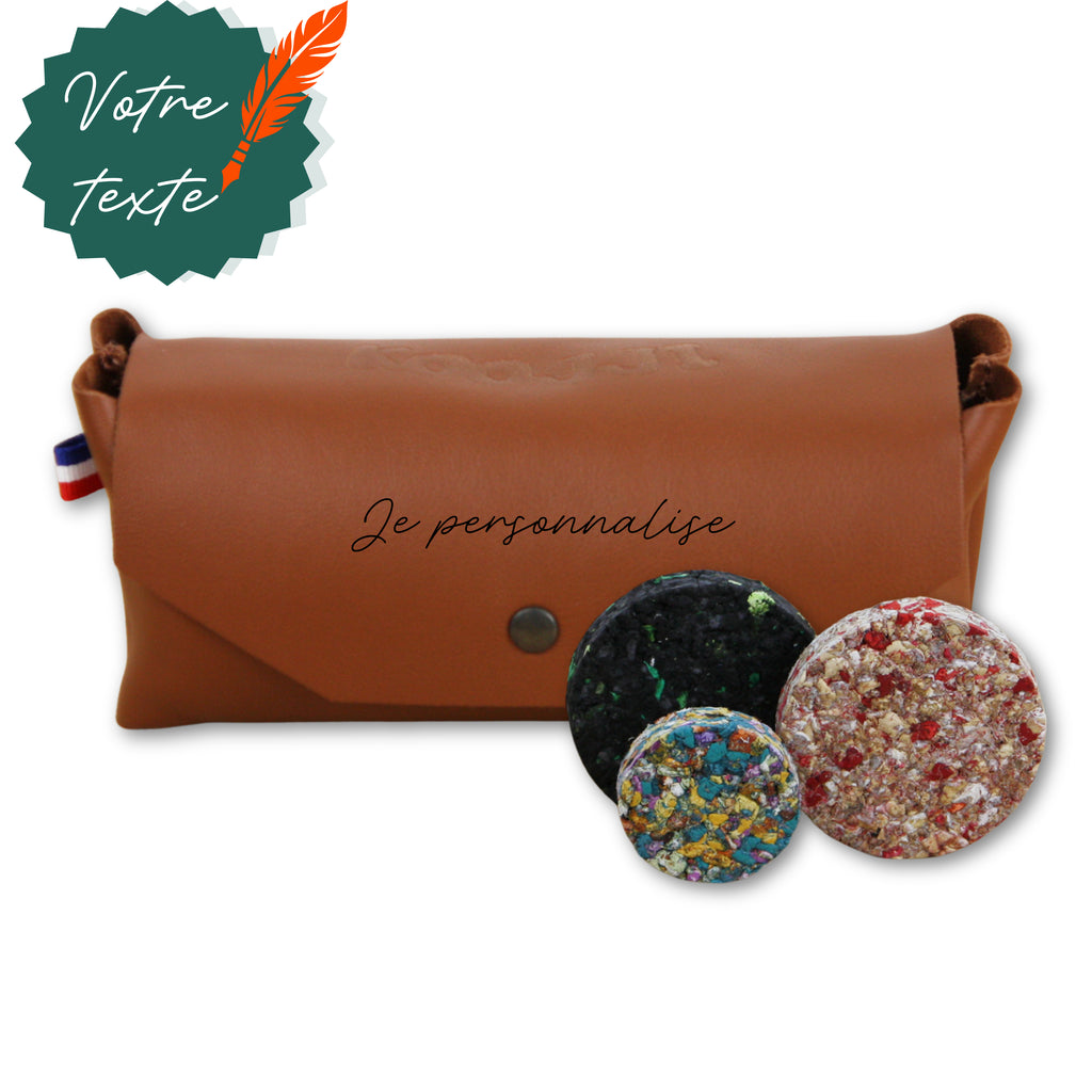 Jeu de palets d'intérieur et de plein air en cuir personnalisé