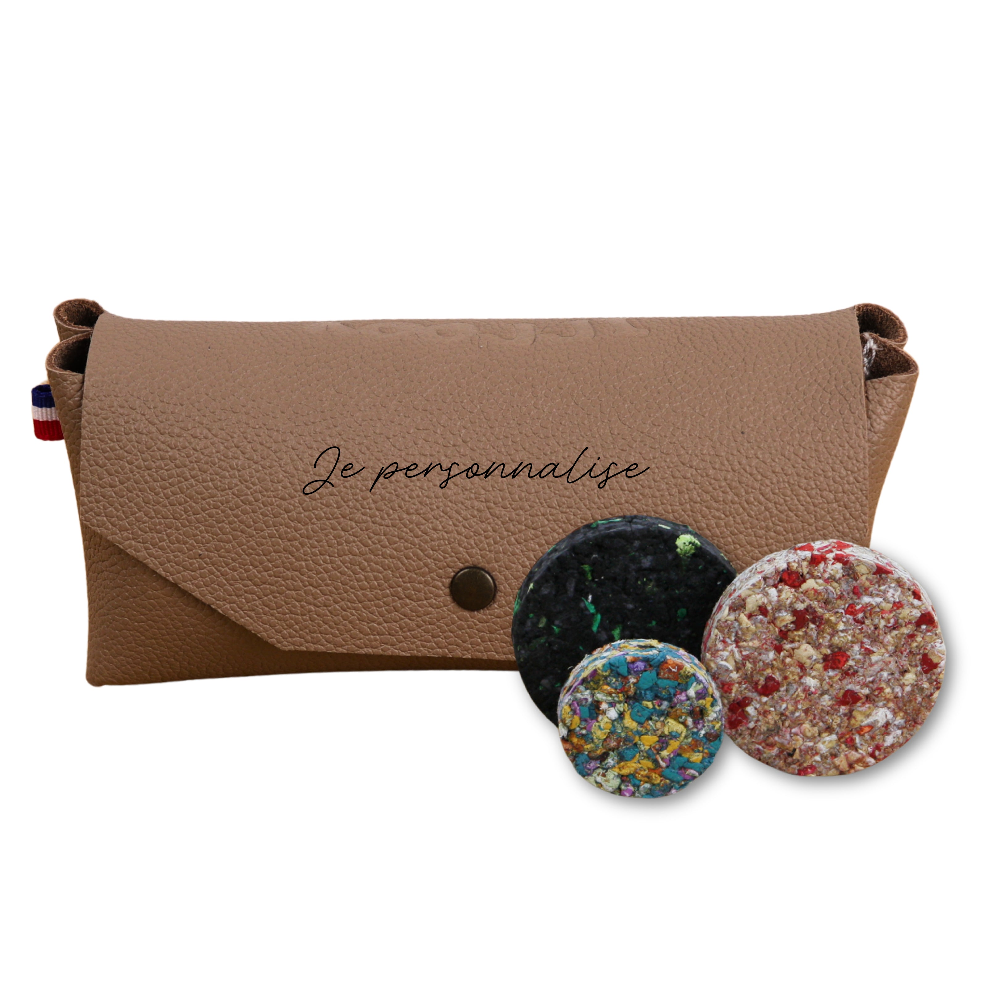 Jeu de palets d'intérieur et de plein air en cuir personnalisé