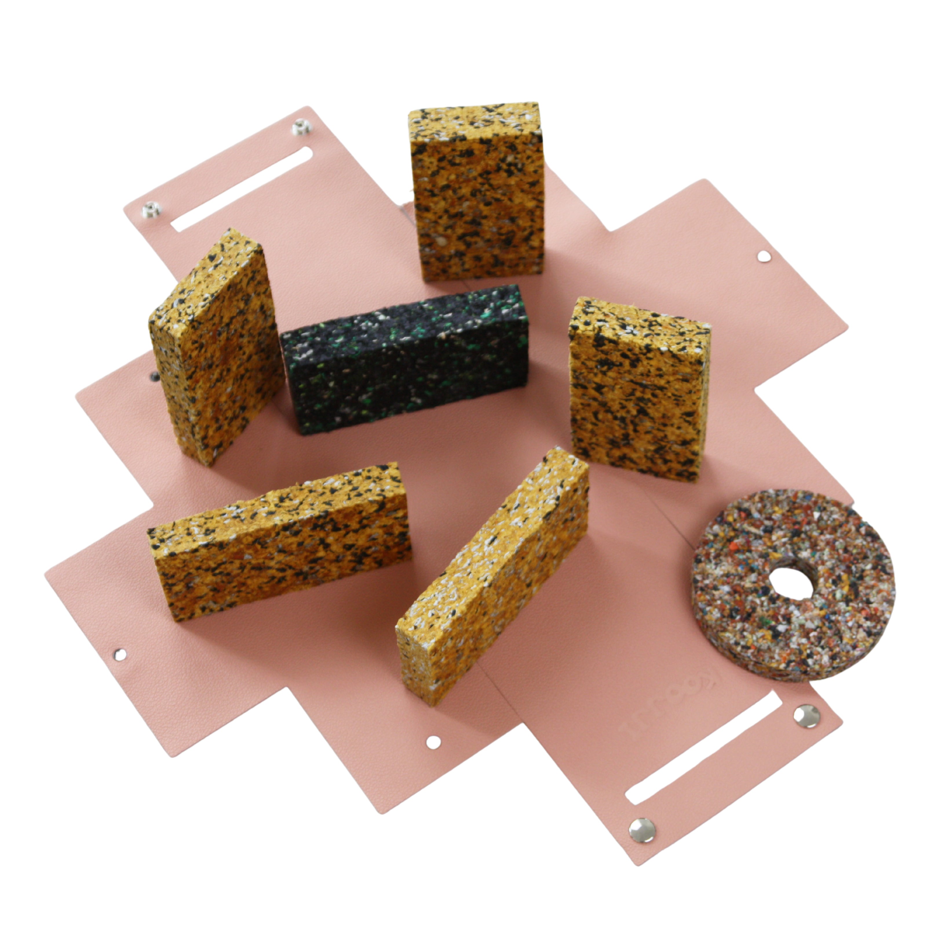 Jeu de quilles d'intérieur et de plein air en cuir