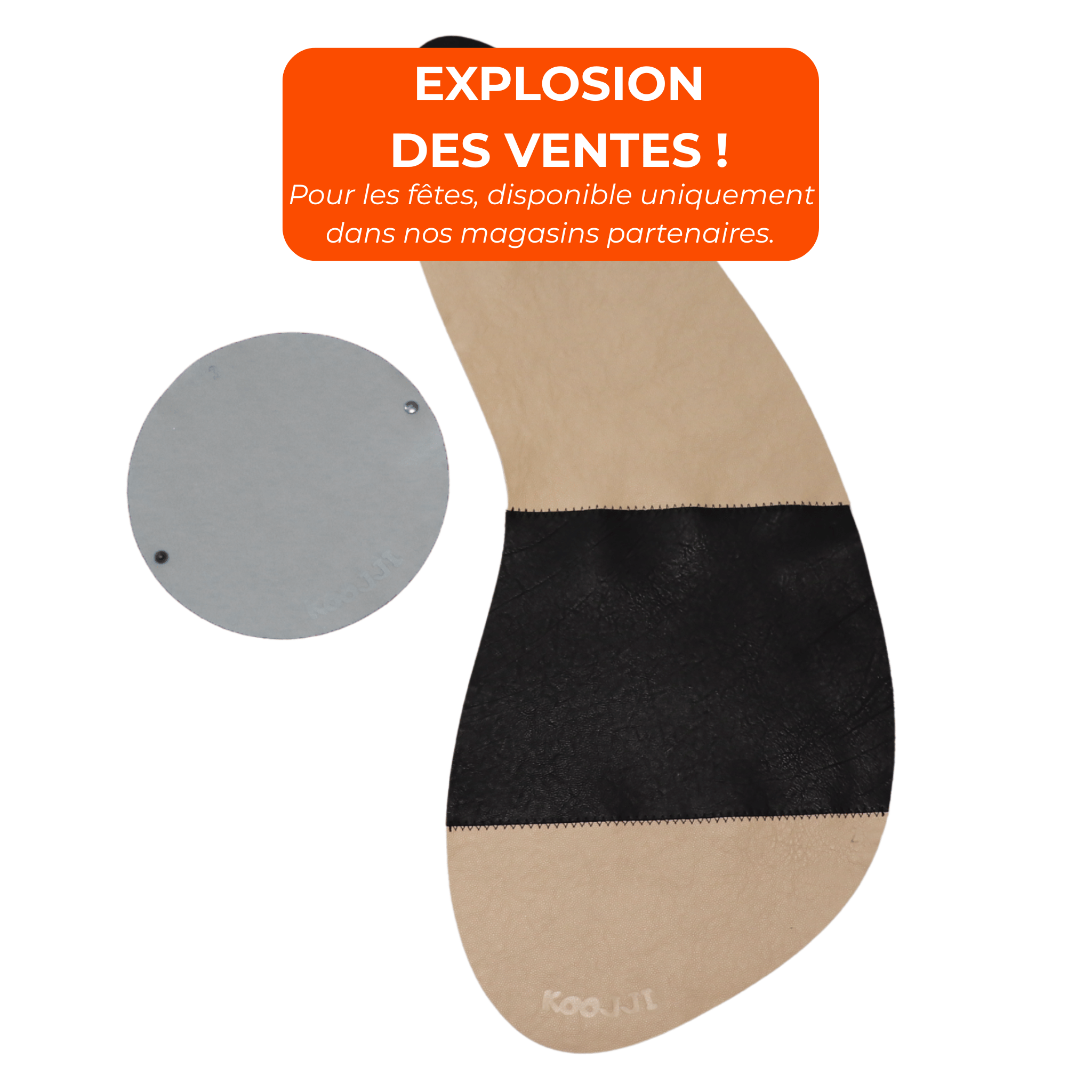 Cible en cuir pour jeu de palets - zones de points multiples