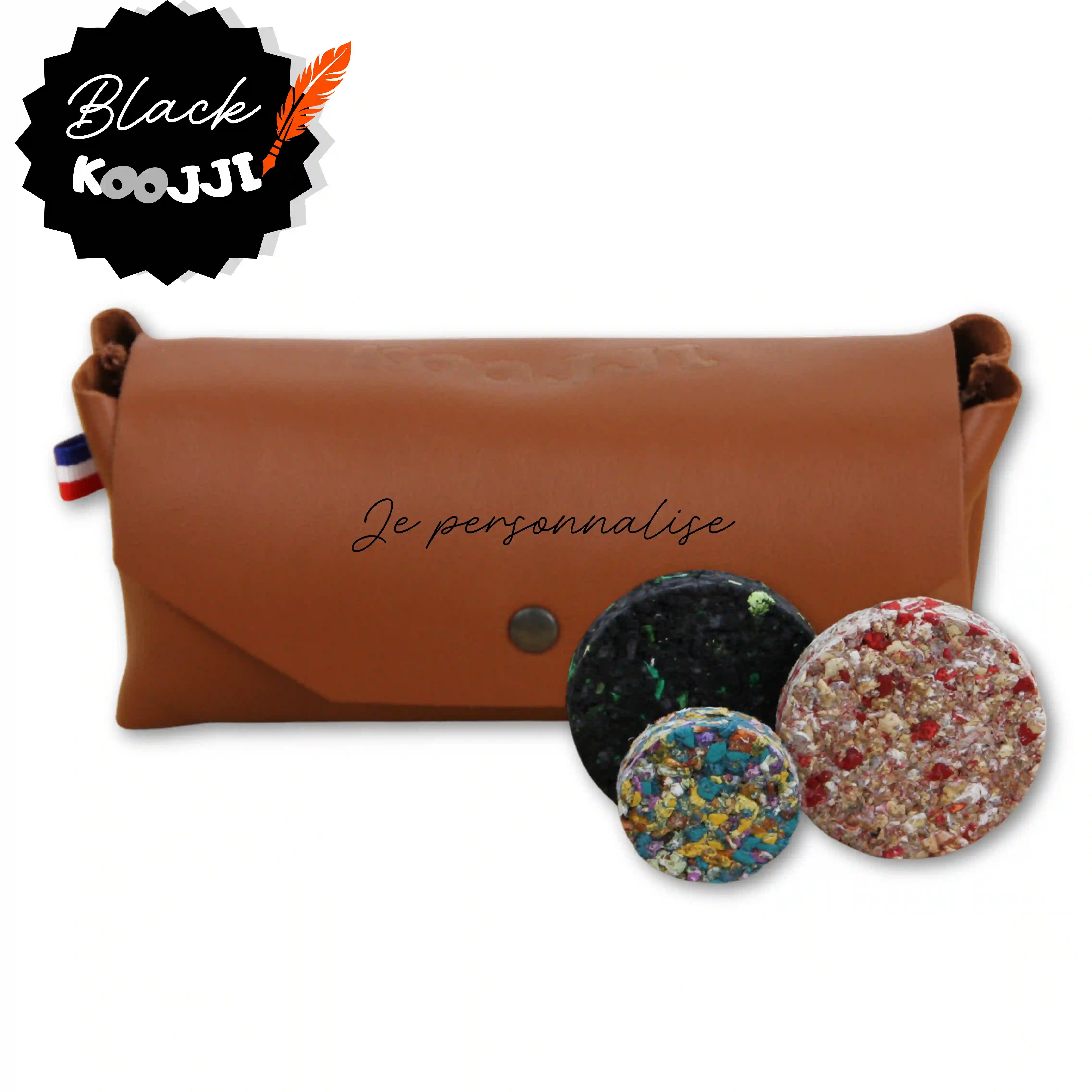 Jeu de palets d'intérieur et de plein air en cuir personnalisé