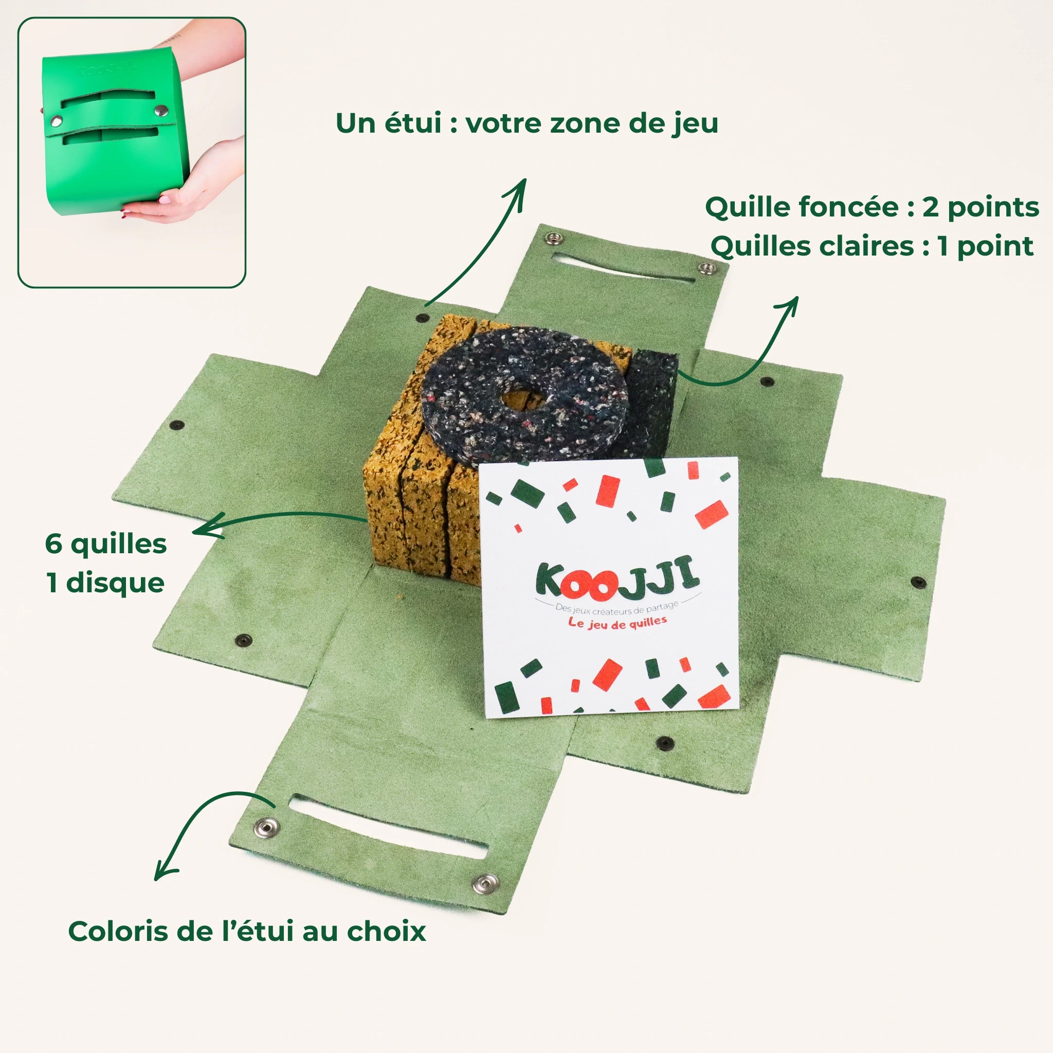 Jeu de quille KOOJJI, jeu d’adresse et de stratégie pour jouer en famille