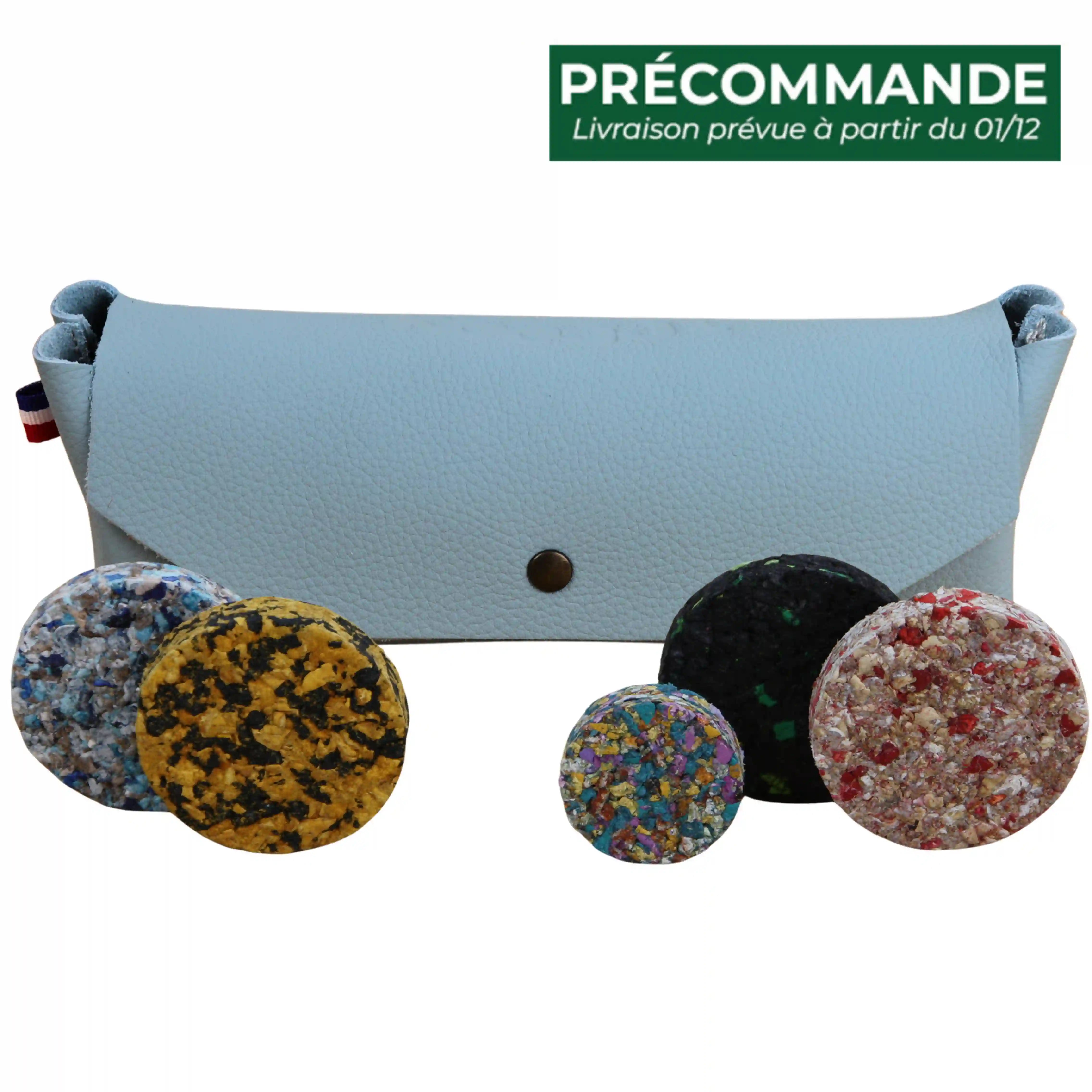 Jeu de palets XXL d'intérieur et de plein air en cuir