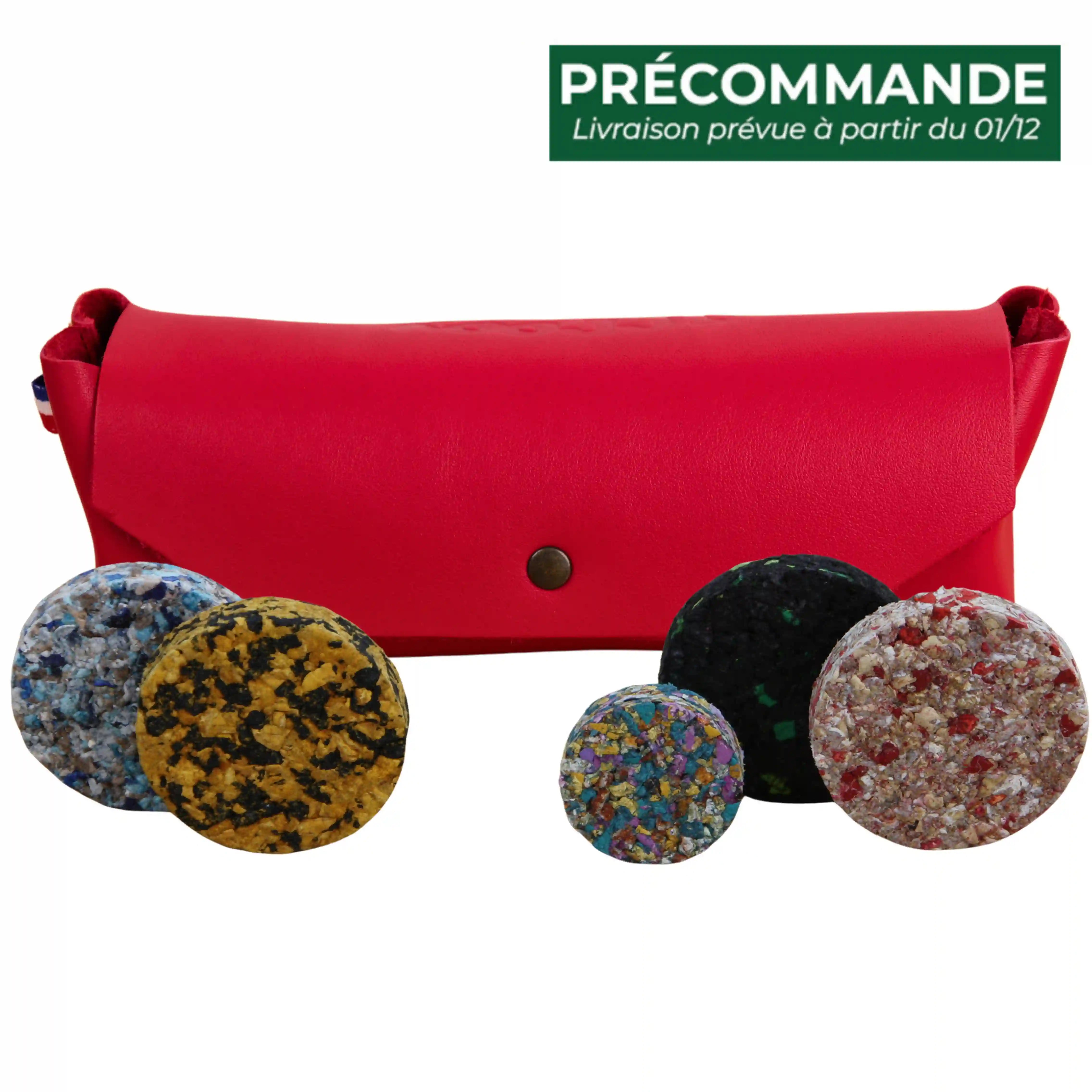 Jeu de palets XXL d'intérieur et de plein air en cuir