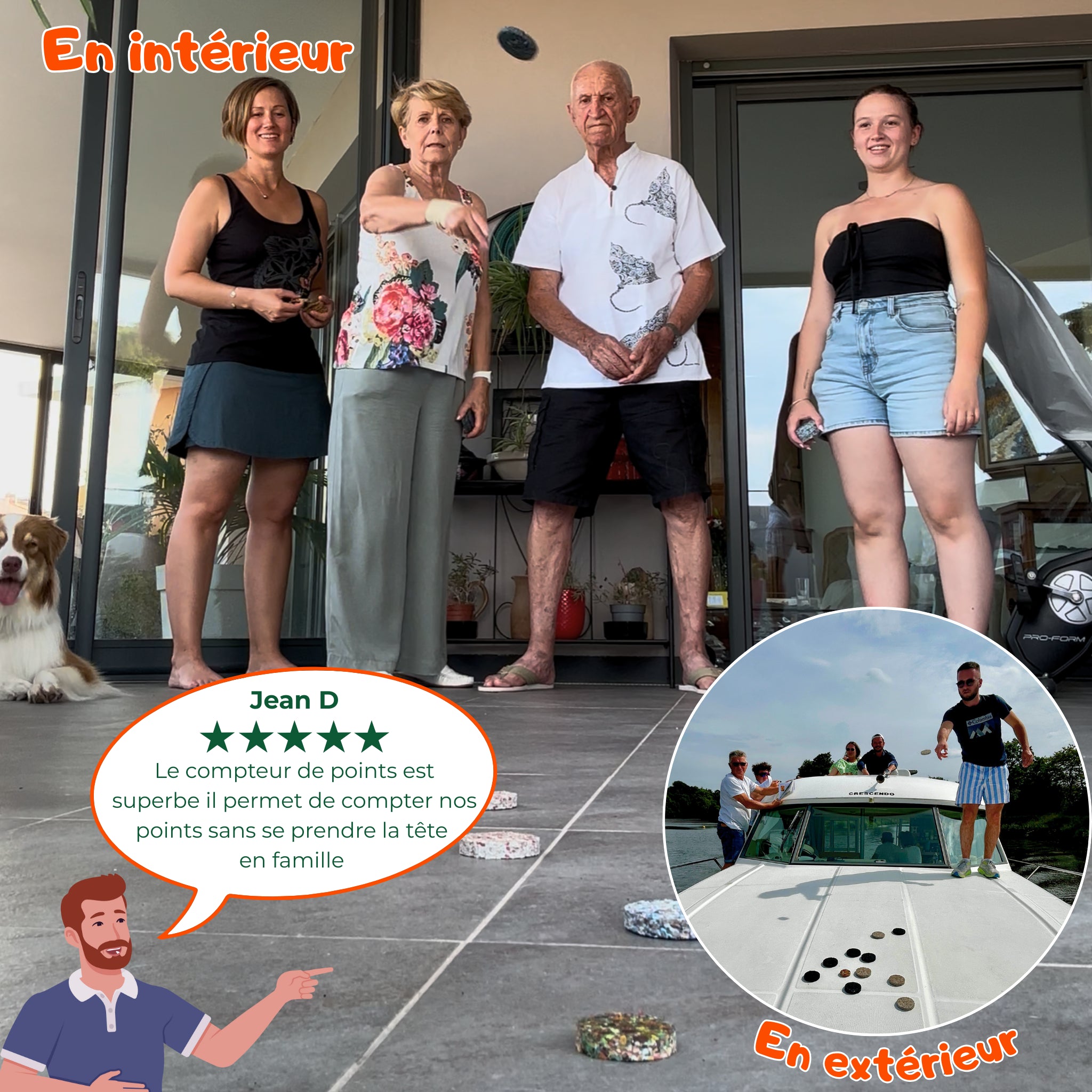 Compteur de points KOOJJI pour jeu d’adresse et de précision en famille