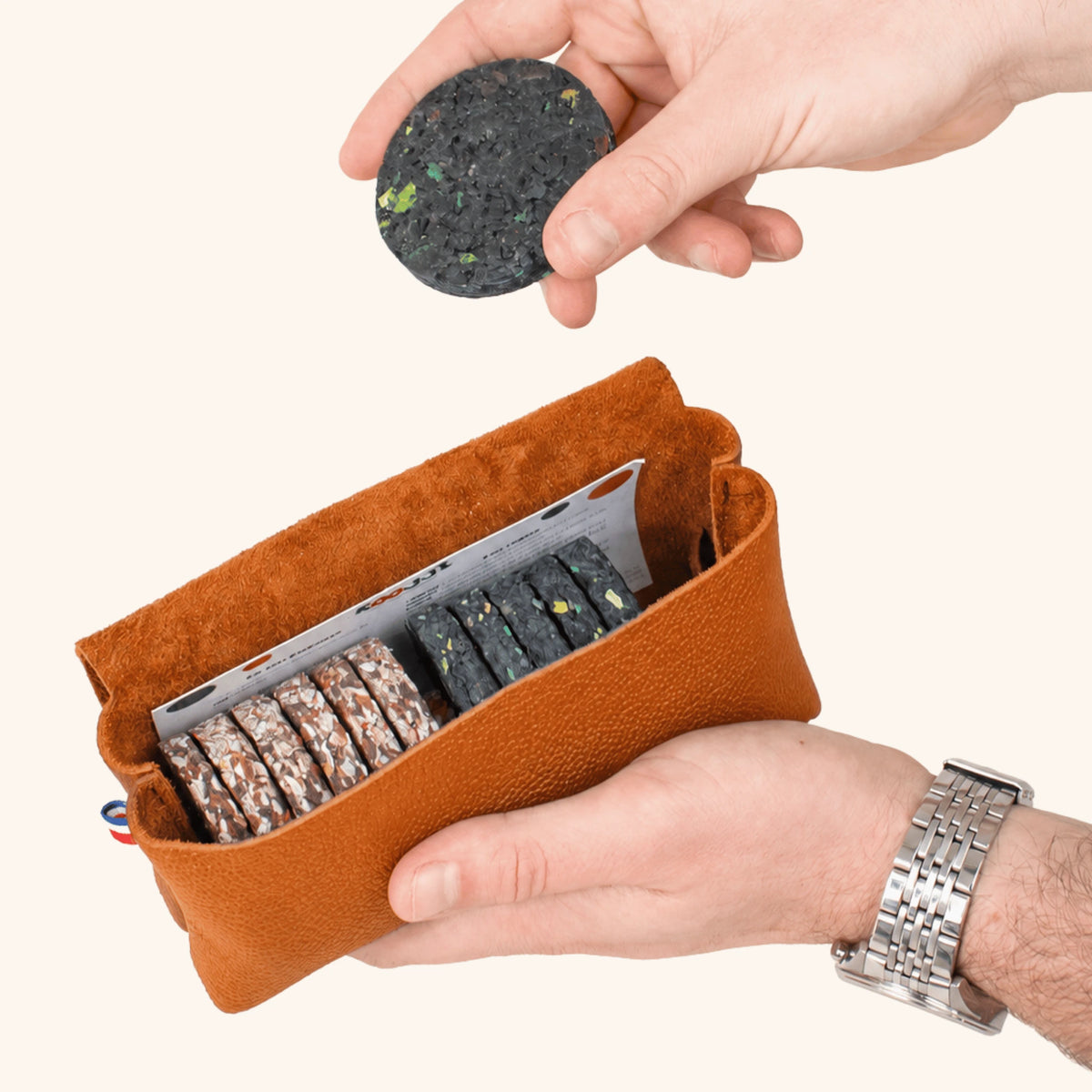 Binnen- en buitenspel van leren schijven - DE ORIGINELE