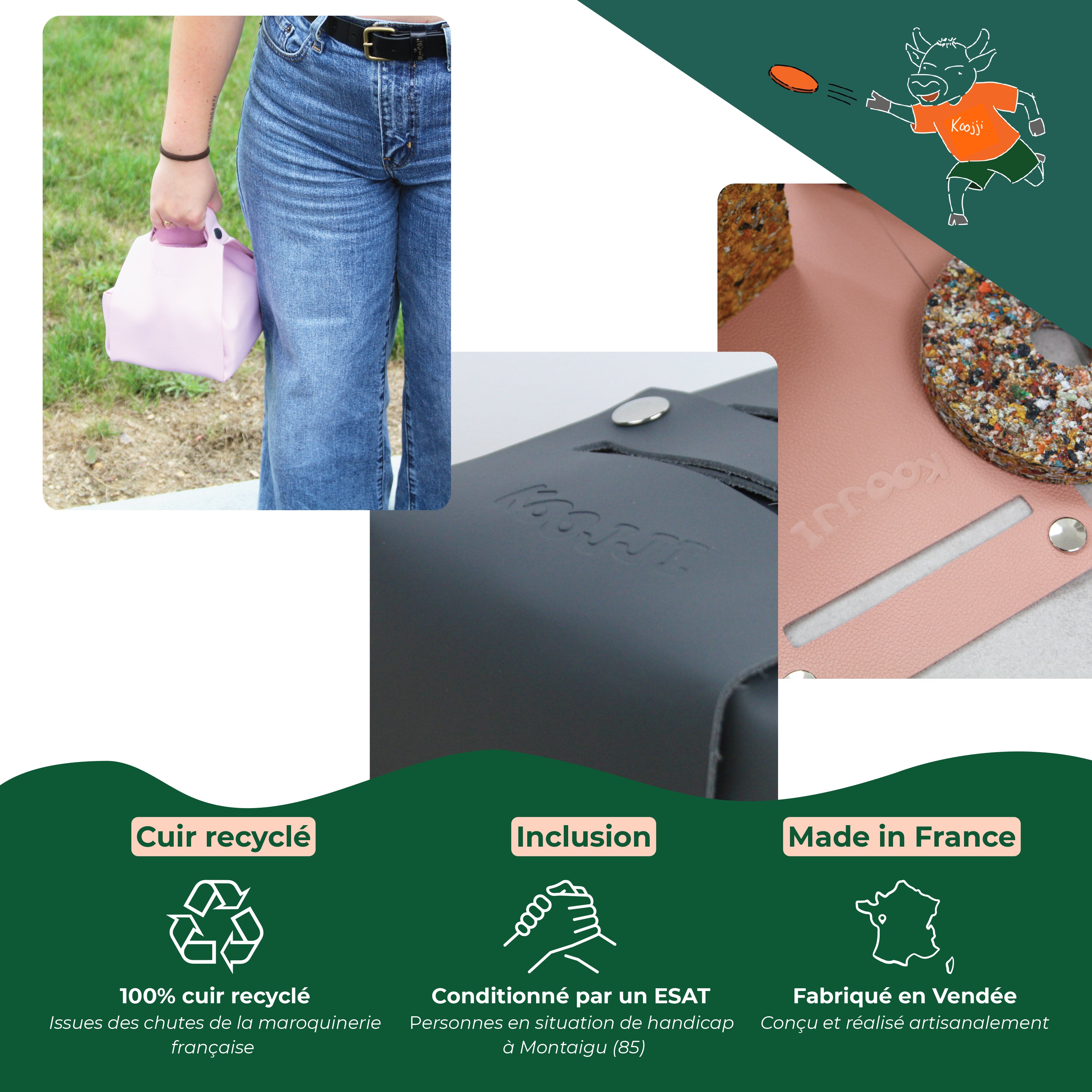 Jeu de quilles d'intérieur et de plein air en cuir