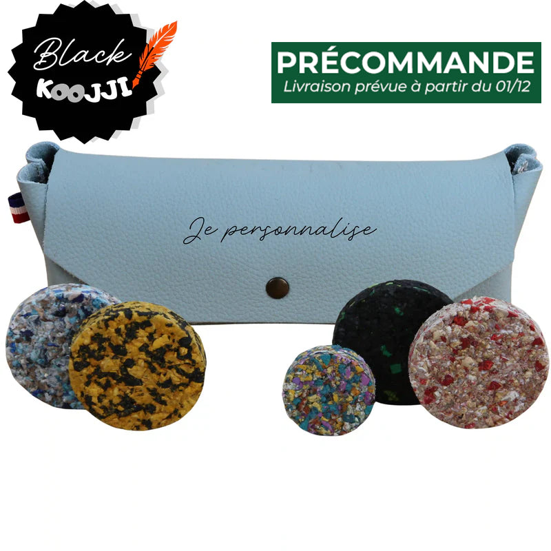 Jeu de palets XXL d'intérieur et de plein air en cuir personnalisé